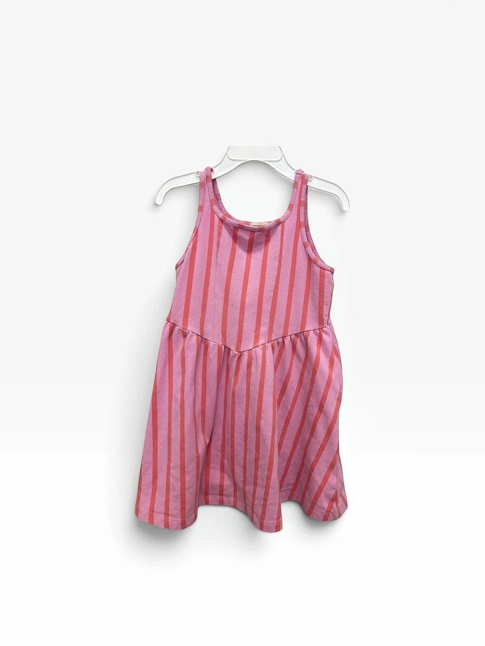 Crewcuts Girls Striped Dress in Pink Size 5 Like New